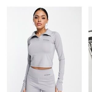 Columbia Women's Light Gray Crop Top